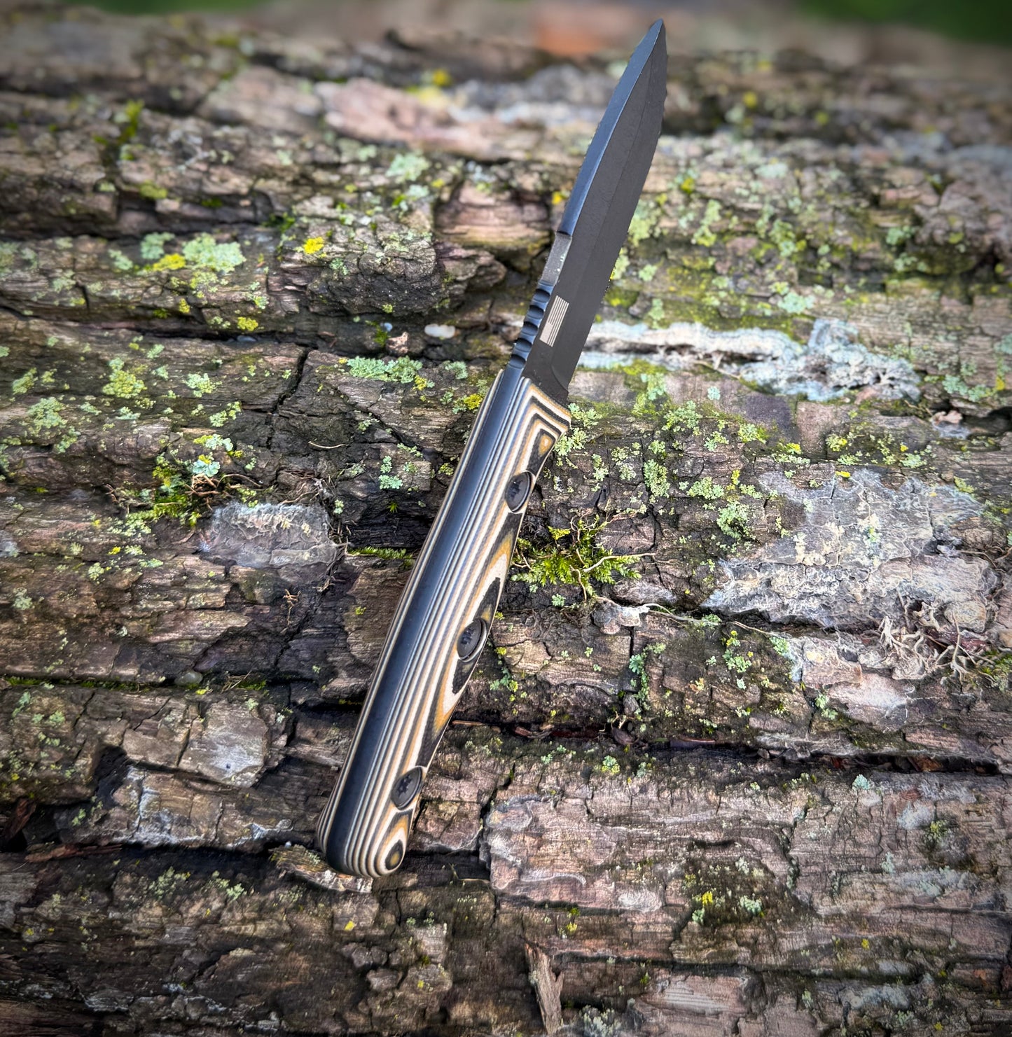 Hellbender Blade Co Snot Otter 2.8FS, Tan/OD/Black G10 Black S90V