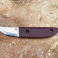 Kref Carver Knife with Double Red Micarta Scales