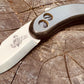 Banana Peel Folder, folding knife with polished micarta scales
