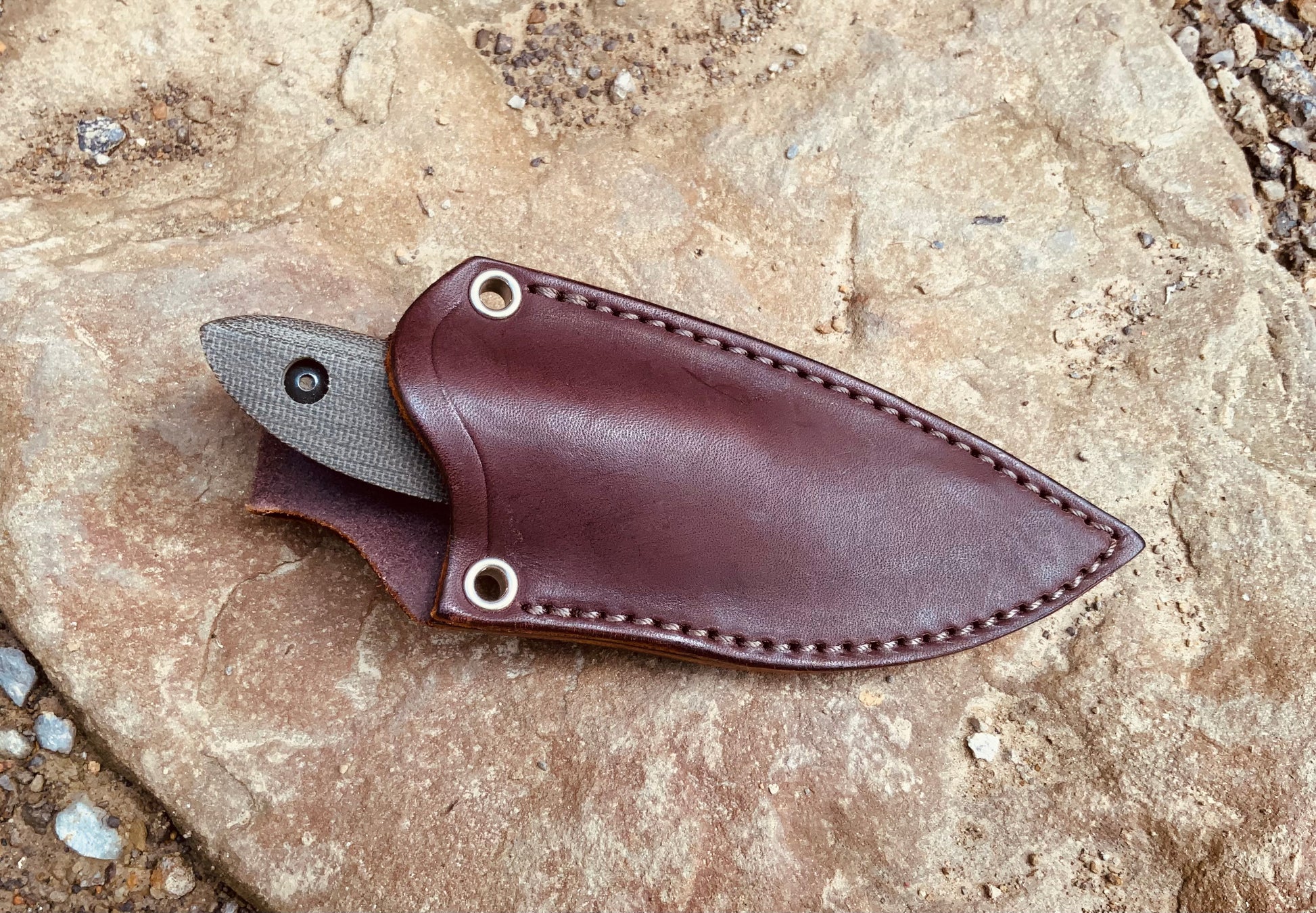 JRE leather sheath for the Kerf Carver Knife