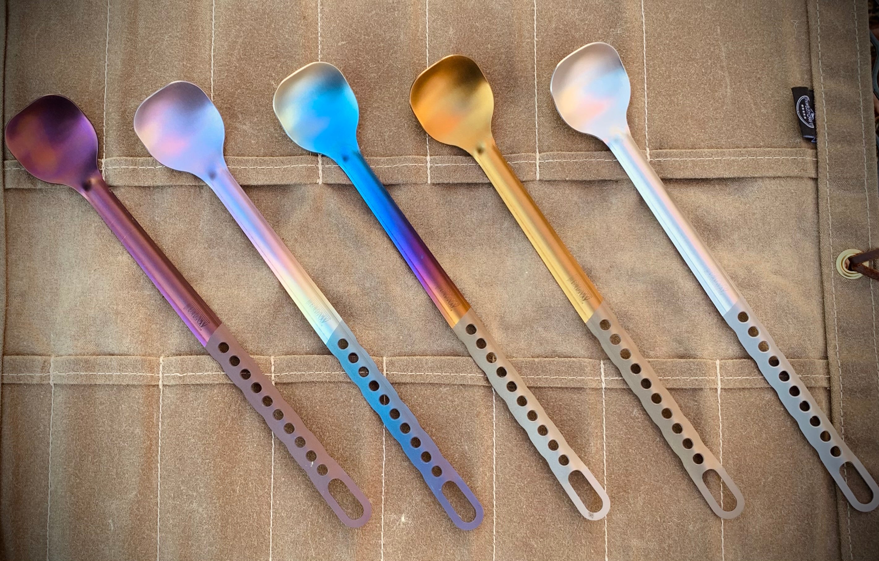 Marten Long Titanium Spoon | Backpacking Spoon | Woods Monkey