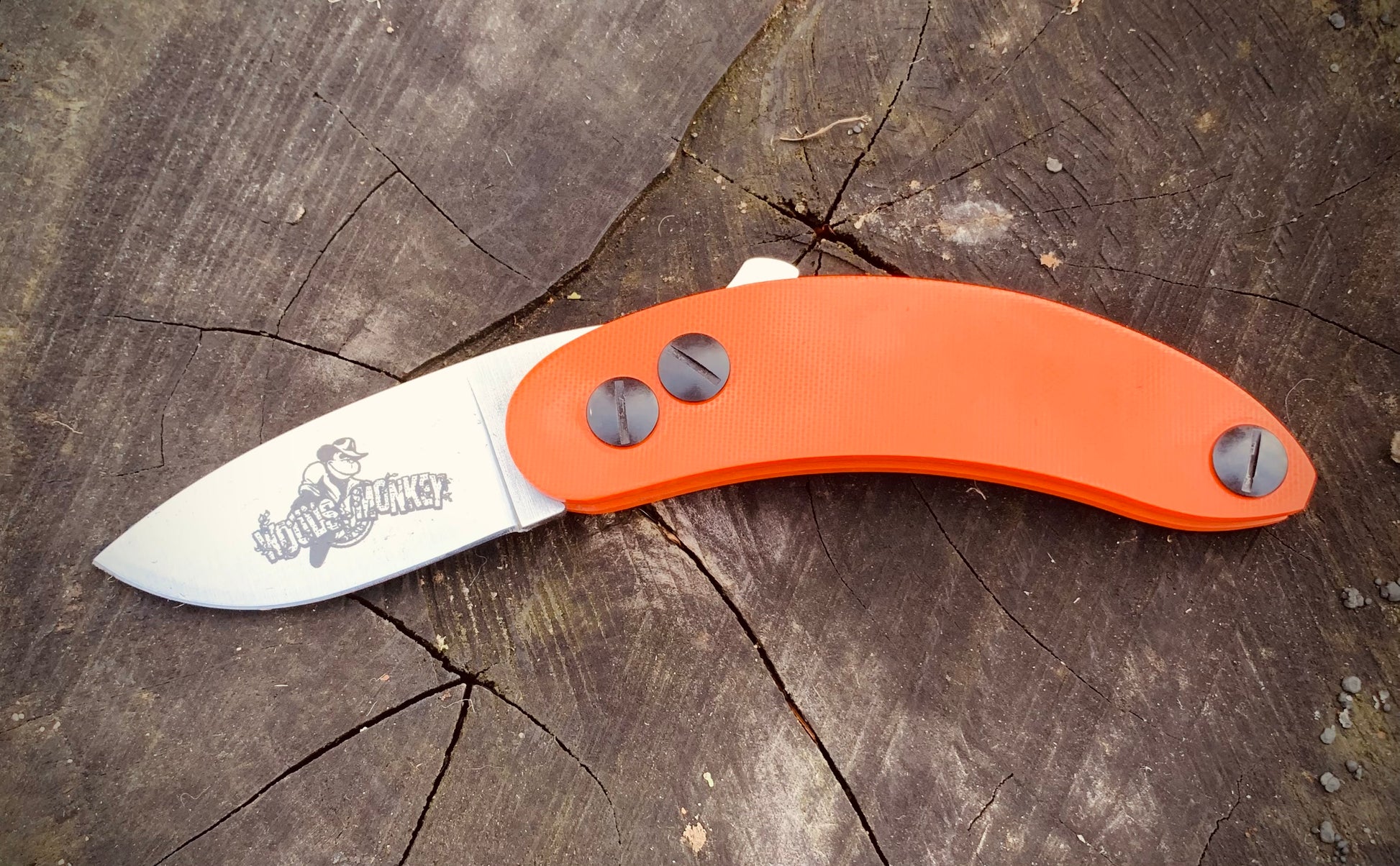 Banana Peel Folder | Woods Monkey | Friction Folding Knife