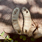 Two Tone Green Micarta Knife Scales for Banana Peel Folder Knife from Woods Monkey