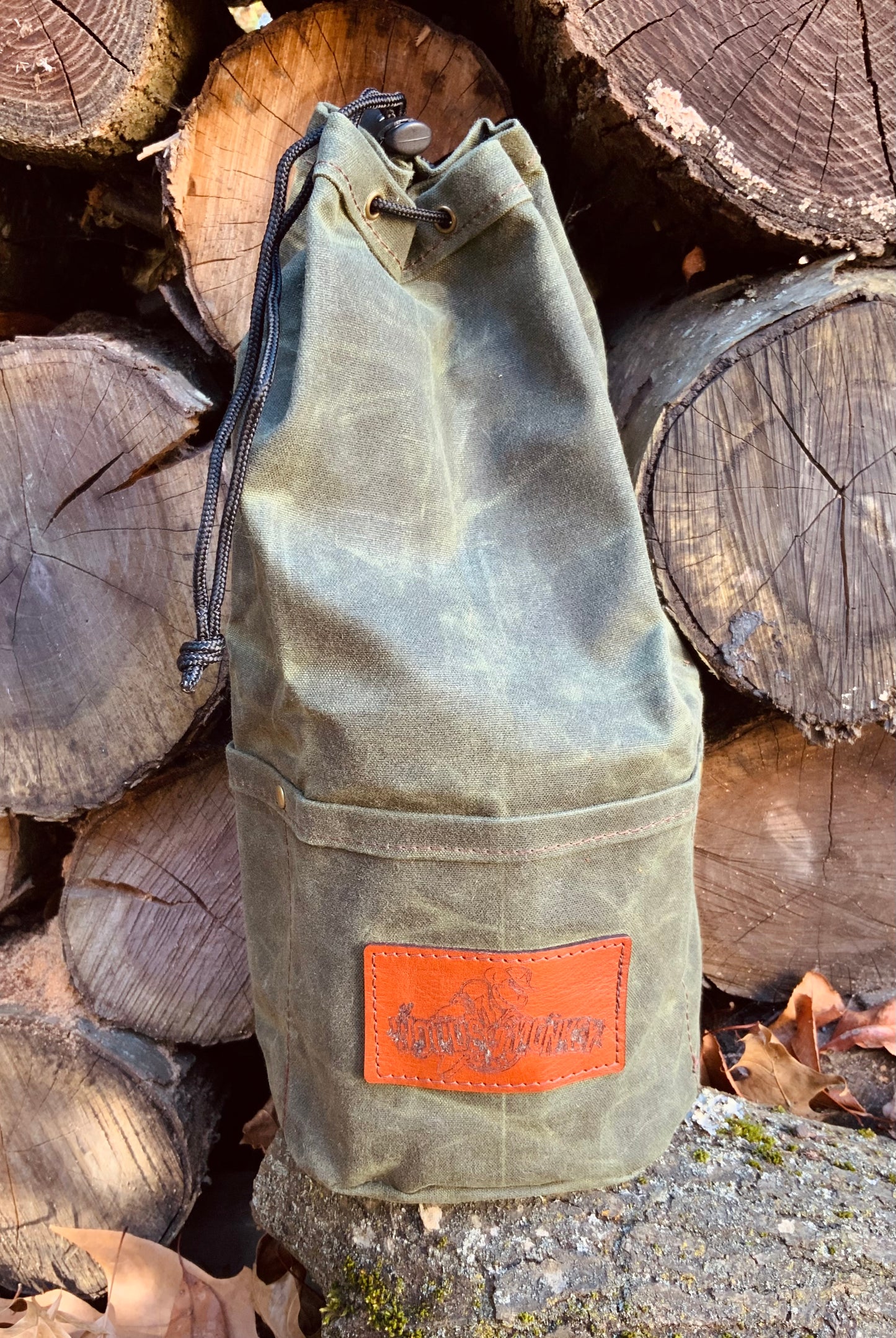 Bushcrafting canvas bag for personal items
