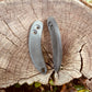 Black Micarta Knife Handles for Woods Monkey Banana Peel Folder