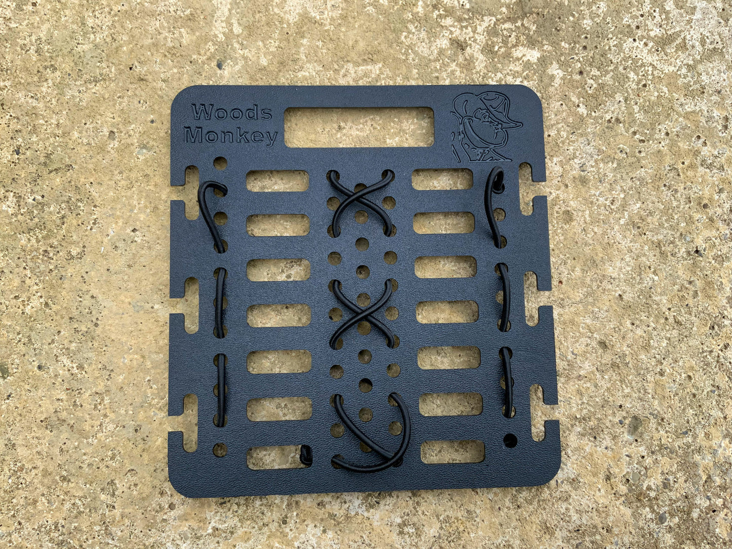 Large Monkey Board shown in black kydex