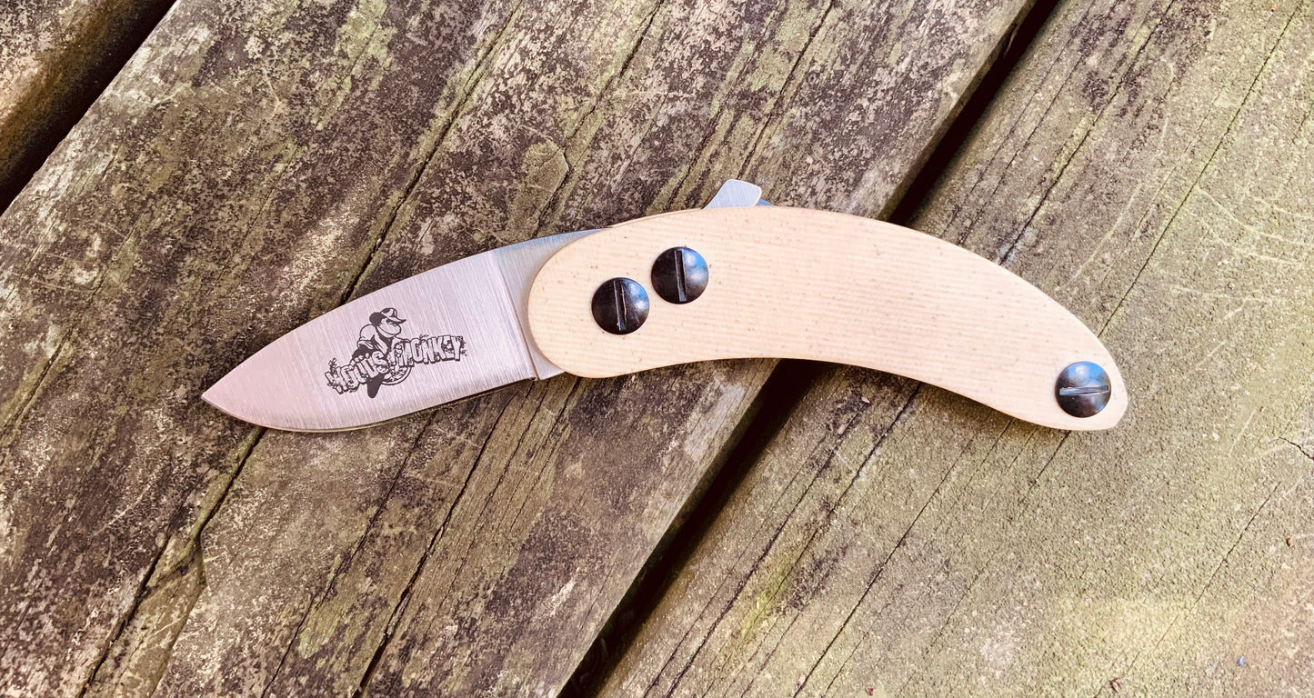 woods monkey banana peel neck knife